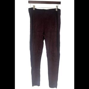 Barefoot Dreams CozyChic Ultra Lite Seamed Leggings Deep Plum - Regular